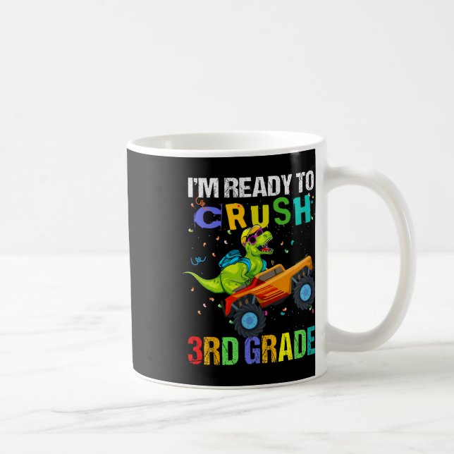 Mug Pour Écraser Le Dinosaure De 3E Année Premier Jour (Droite)