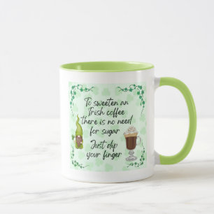 Mug Pour édulcorer un café irlandais.