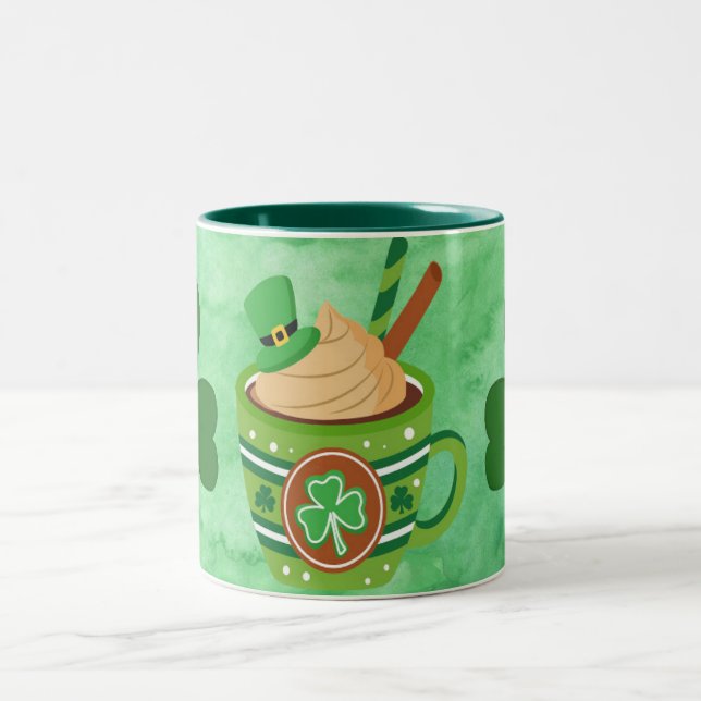 Mug pour la Saint Patrick avec une image au chocol (Centre)
