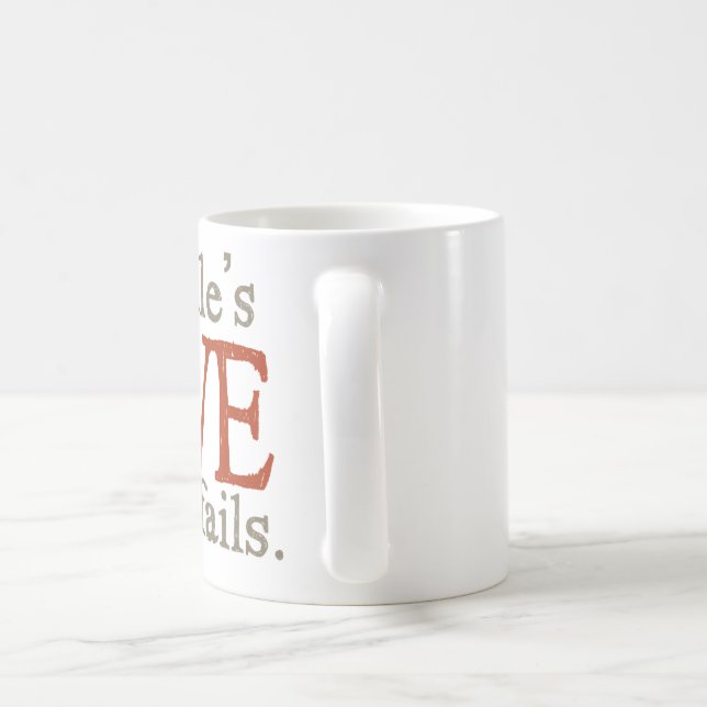Mug Pour l'amour des goldendoodles (Poignée)