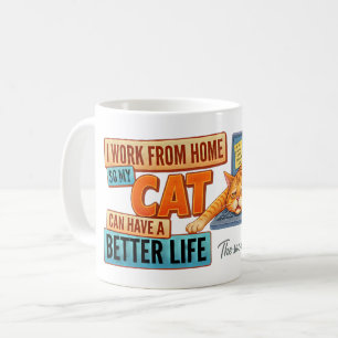 Mug pour le Travail à Domicile - Cadeau drôle pour