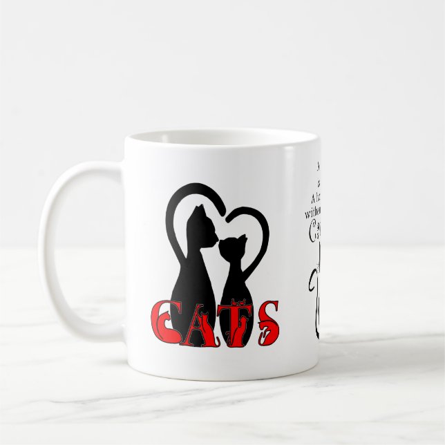 Mug Pour les Amoureux de les chats (Gauche)