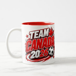 Mug pour les fans de soccer ÉQUIPE CANADA 2026   C