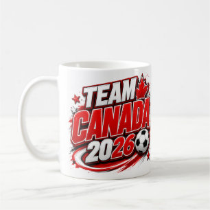 Mug pour les fans de soccer ÉQUIPE CANADA 2026   C