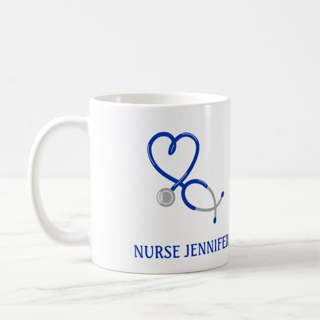 Mug Pour les médecins et les infirmières Stethoscope p (Gauche)