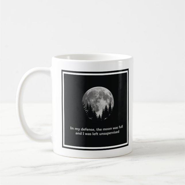 Mug Pour ma défense, la lune était pleine (Gauche)