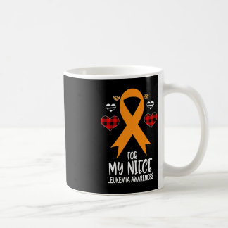 Mug Pour ma nièce Leukemia Sensibilisation Ribbon Leop