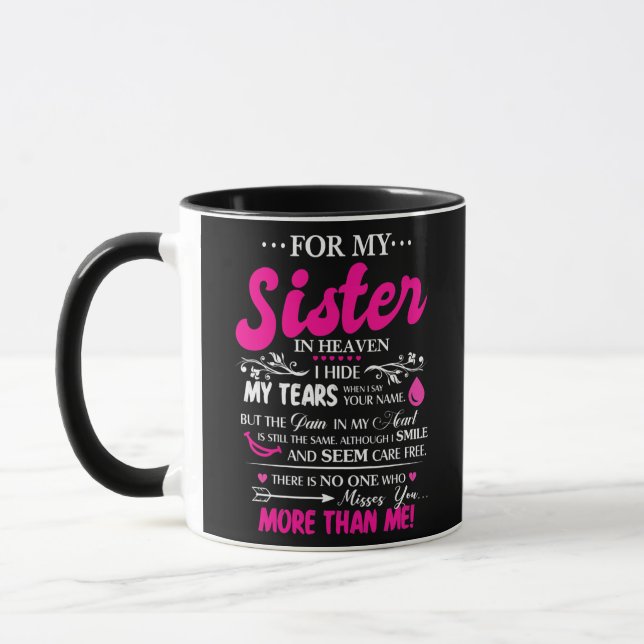 Mug Pour Ma Soeur Dans Le Ciel Perte Du Mémorial De So (Gauche)