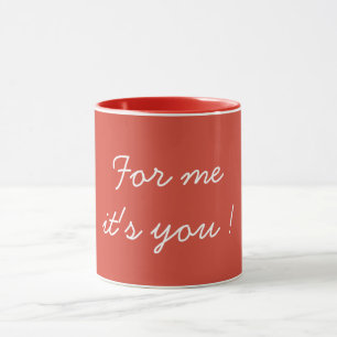 Mug Pour moi c'est toi Saint-Valentin Rose
