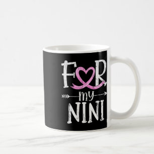 Mug Pour mon Nini rose Ruban de sensibilisation au can