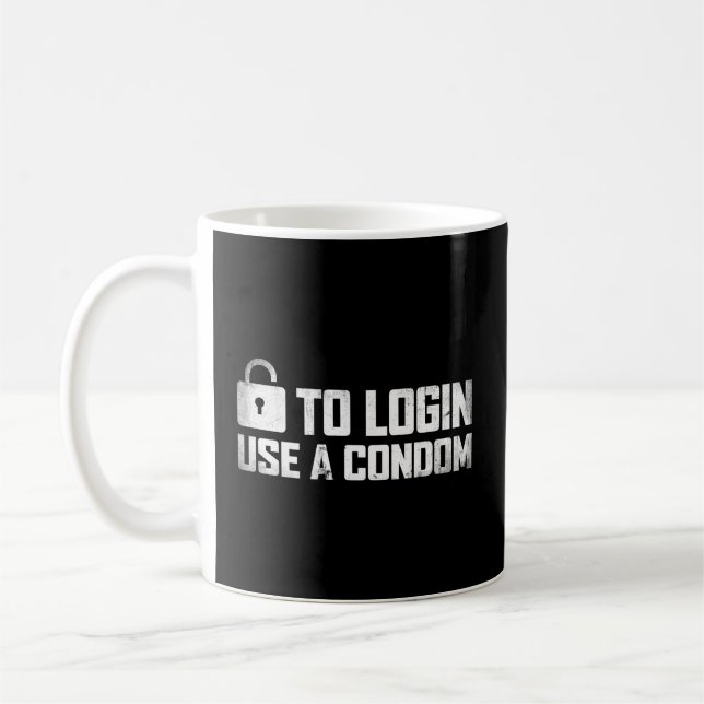 Mug Pour Se Connecter, Utiliser Un Condom (Gauche)