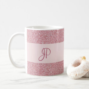 Mug Pour son Rose Parties scintillant or Look Modèle M