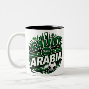 Mug pour supporter de football d'Arabie saoudite