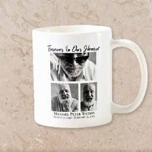 Mug Pour toujours dans nos coeurs papa grand-père Memo