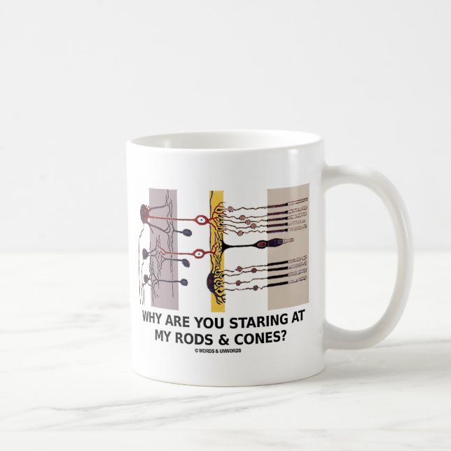 Mug Pourquoi regardez-vous fixement mes Rods et cônes (Droite)