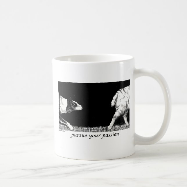 Mug Poursuivez votre passion border collie (Droite)
