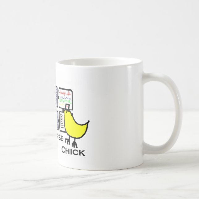 Mug poussin d'infirmière d'eICU (Droite)