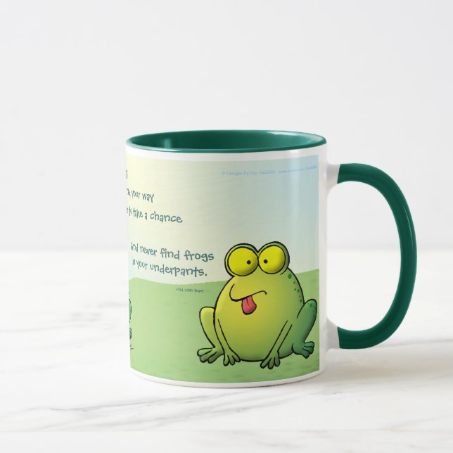 Mug Pouvez vous ne jamais trouver des grenouilles dans (Droite)