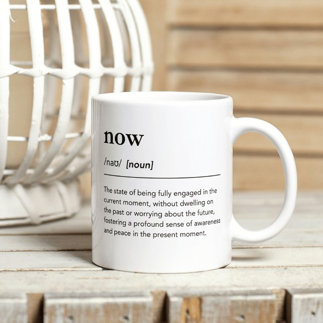 Mug Pouvoir minimaliste de l'instant Mindfulness Défin (Créateur téléchargé)