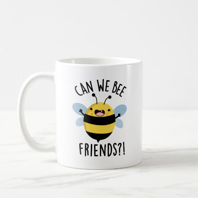 Mug Pouvons-nous être amis amusant jeu de mots (Gauche)