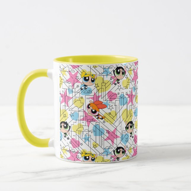 Mug Powerpuff Girls Townsville Pattern (Gauche)