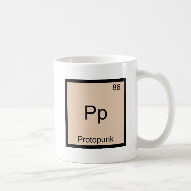 Mug Pp - Proto Punk Funny Chimie Élément Symbole Tee (Droite)