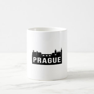 Mug Prague City Cityscape Skyline Voyager Drôle cadeau