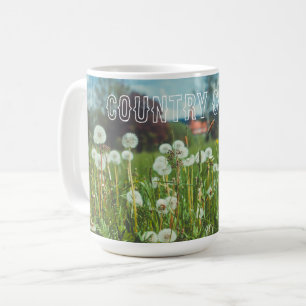 Mug prairie d'été avec pandelions