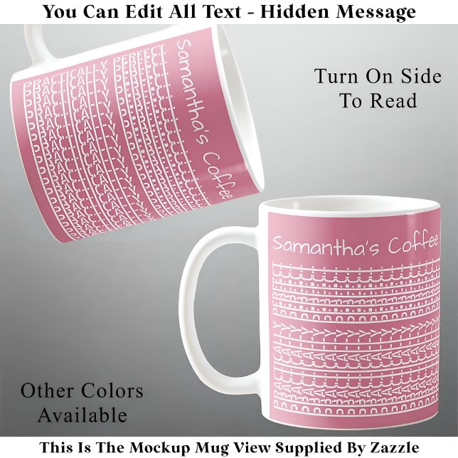 Mug Pratiquement parfait et nom Message caché 137WP (Créateur téléchargé)
