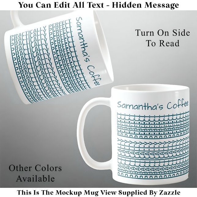 Mug Pratiquement parfait et nom Message caché 137WT (Créateur téléchargé)