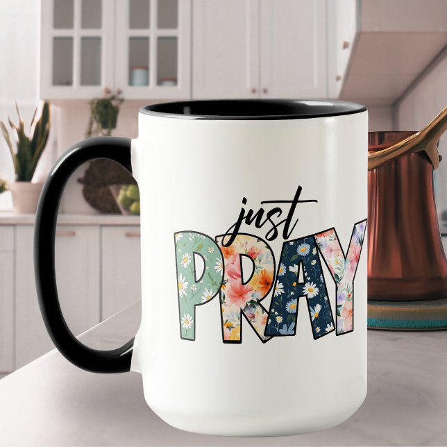 Mug Pray mignon Floral Ouest (Just Pray Cute Western Floral Mug)