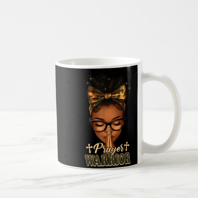 Mug Prayer Warrior Christians Camo African American Af (Droite)