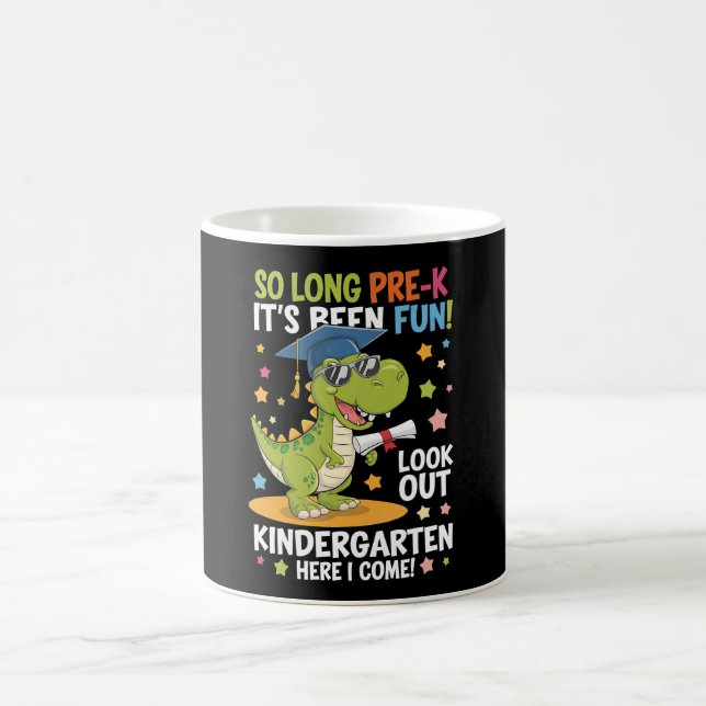 Mug Pré K Graduate jardin d'enfants Dinosaur T Rex (Centre)