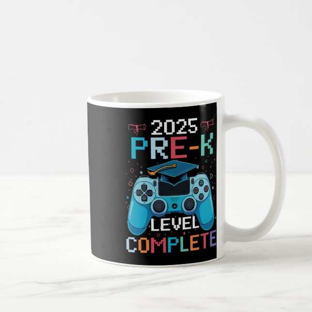 Mug Pre-k Level Complete Video Gamer Boy Graduation  (Droite)