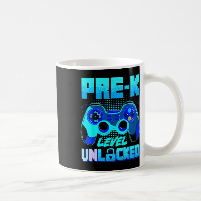 Mug Pre-k Level Unlocked Preschool Gamer Boy First Day (Droite)