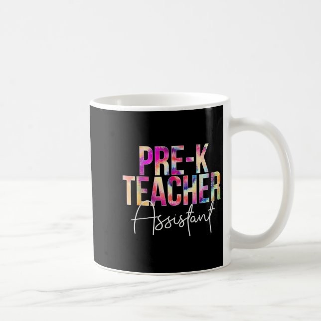Mug Pre-k Teacher Istant Tie Dye Back To School Apprec (Droite)