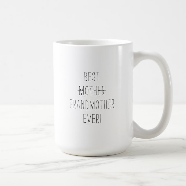 Mug Pregnancy Announcement Best Mother Grandmother (Droite)