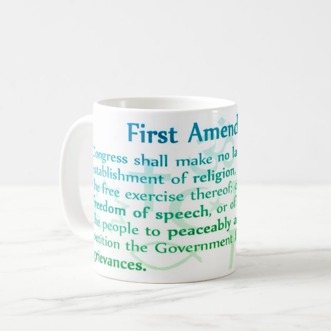Mug Premier amendement (Devant gauche)