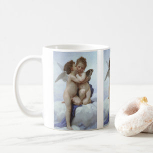 Mug Premier Baiser par Bouguereau, Anges victoriens d'