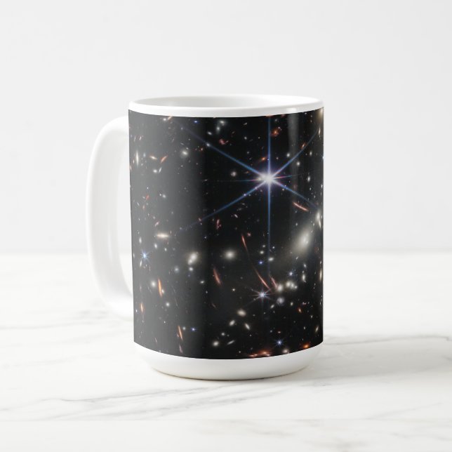 Mug Premier champ profond de l'univers de James webb (Devant gauche)