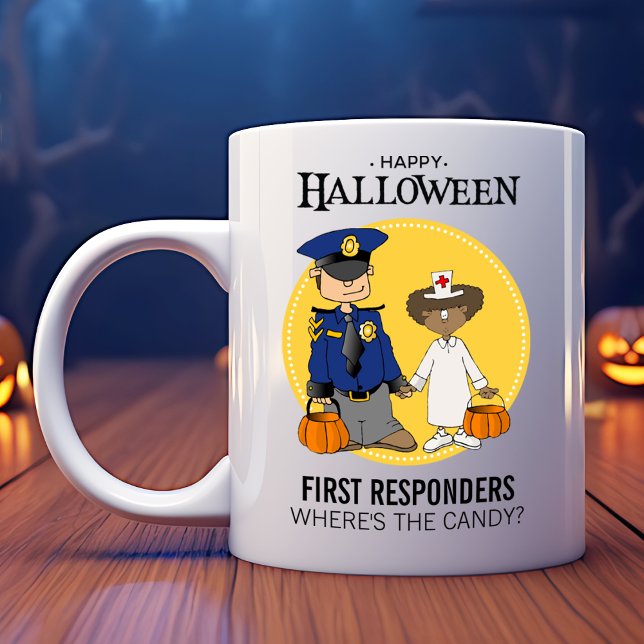 Mug Premier intervenant Officier de Police Infirmière  (Créateur téléchargé)
