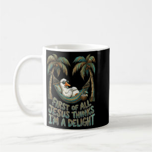 Mug Premier Jésus Pense Qu'un Oie Amusant Est Un Délic