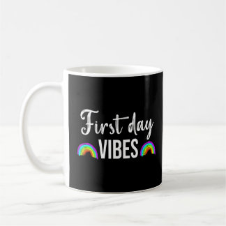 Mug Premier Jour Vibes De L'École Conception De L'Ense
