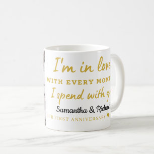 Mug Premier Mariage Anniversaire Amour Citation Photo