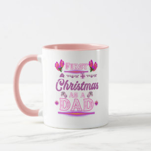 Mug Premier Noël en tant que papa d'une petite fille