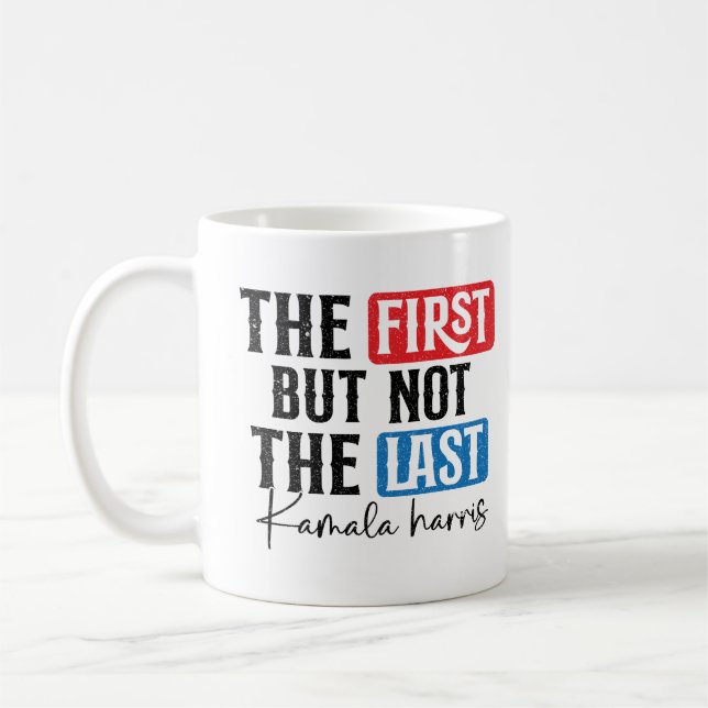 Mug Première et Dernière conception de typographie - P (Gauche)