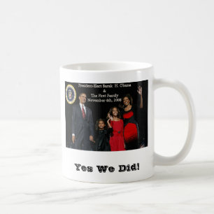 Mug Première famille de président désigné Obama