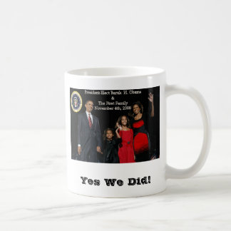 Mug Première famille de président désigné Obama