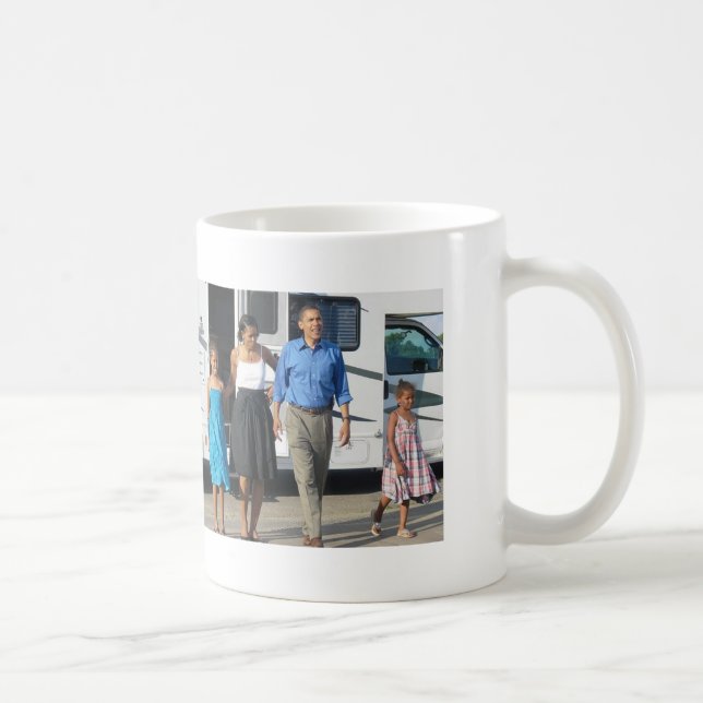 Mug Première famille, visite d'Obama (Droite)