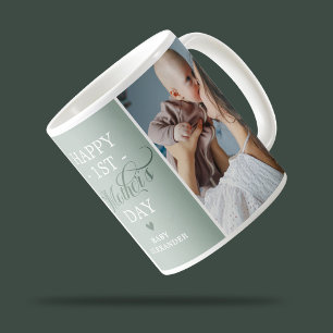 Mug Première fête des mères 2 Photo Vert